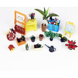 Robotime DIY Cathy’s Flower House kasvihuone pienoismalli