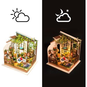 Robotime DIY Miller’s Garden pienoismalli