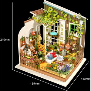 Robotime DIY Miller’s Garden pienoismalli