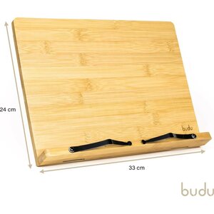 Budu Kirja-/tablettiteline bambusta