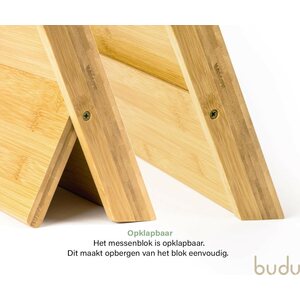 Budu Magneettinen veitsiteline bambusta