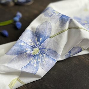 Koustrup & Co's Keittiöpyyhe Iso sinivuokko